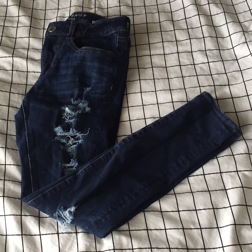 American Eagle ripped jeans